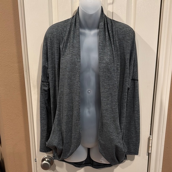 Lucy Gray Athleisure open-Front Cardigan. Sz Medium - Picture 1 of 6